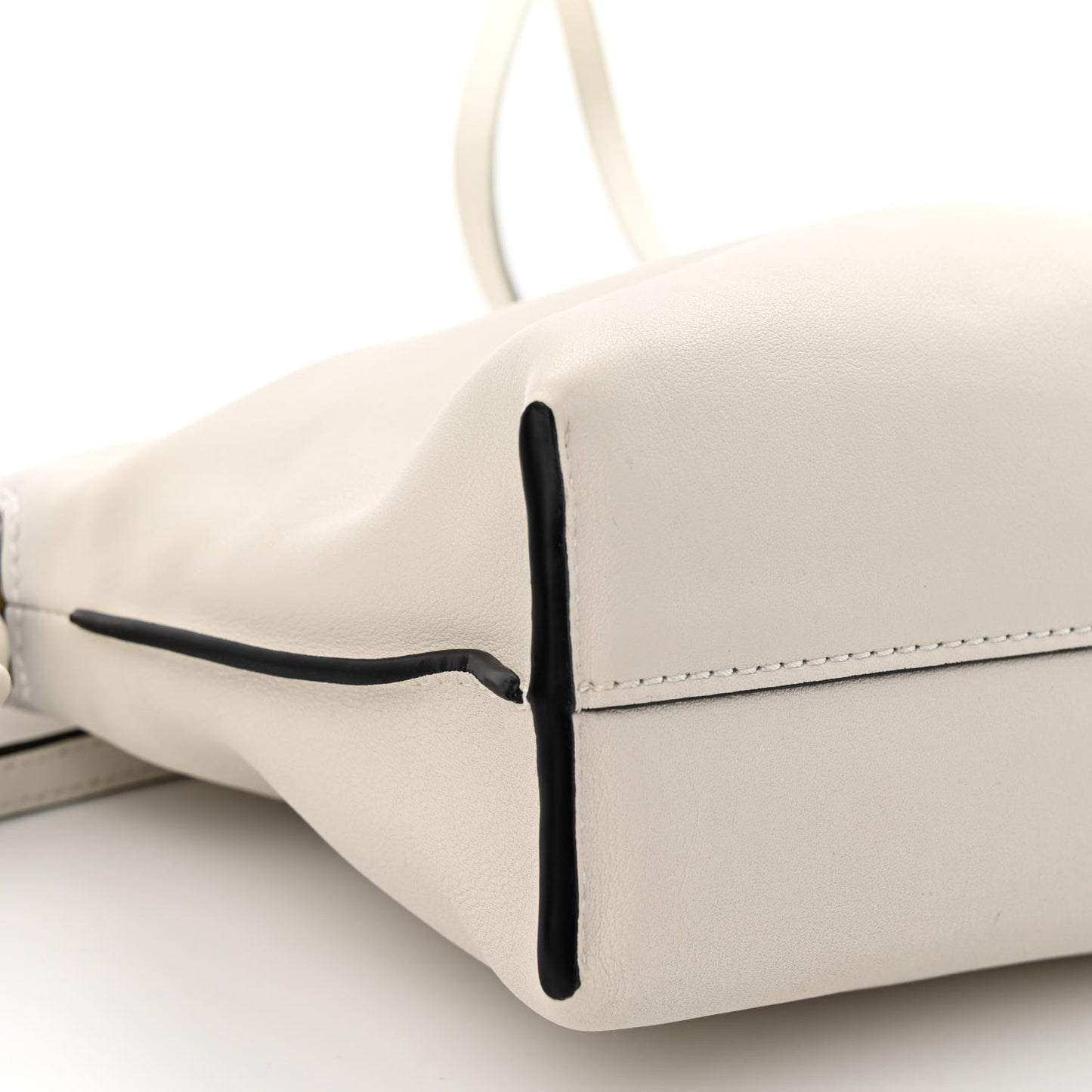 Calfskin Mini Flamenco Knot Clutch Angora