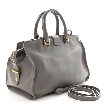 Saint Laurent Calfskin Small Monogram Cabas Fog 3 of 9