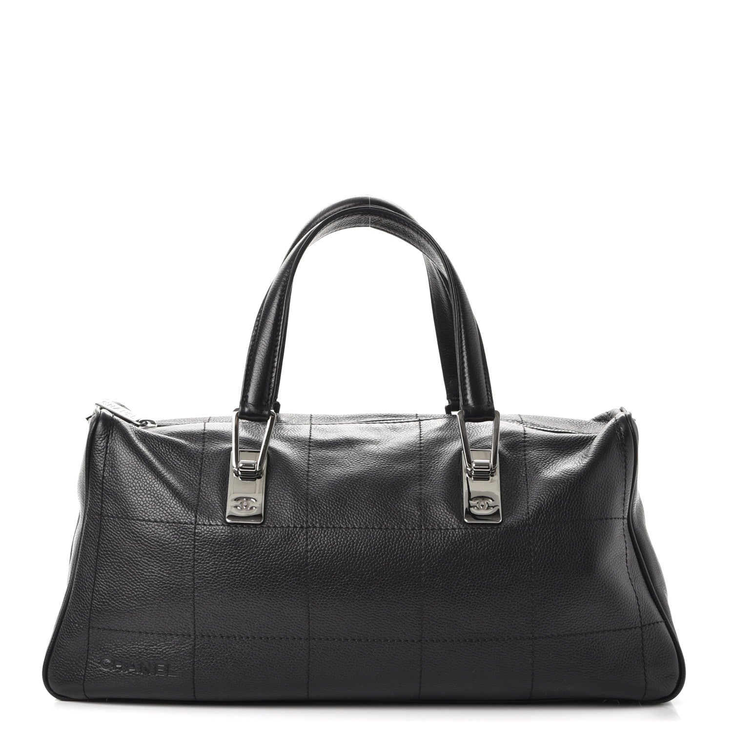 Chanel Caviar Square Stitched Satchel Black 1 of 11