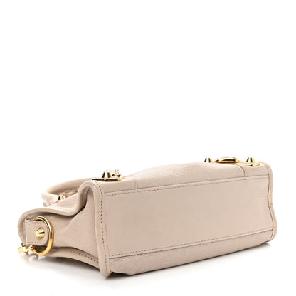 Balenciaga Chevre Gold Metallic Edge Hardware Mini City Beige Praline 4 of 10