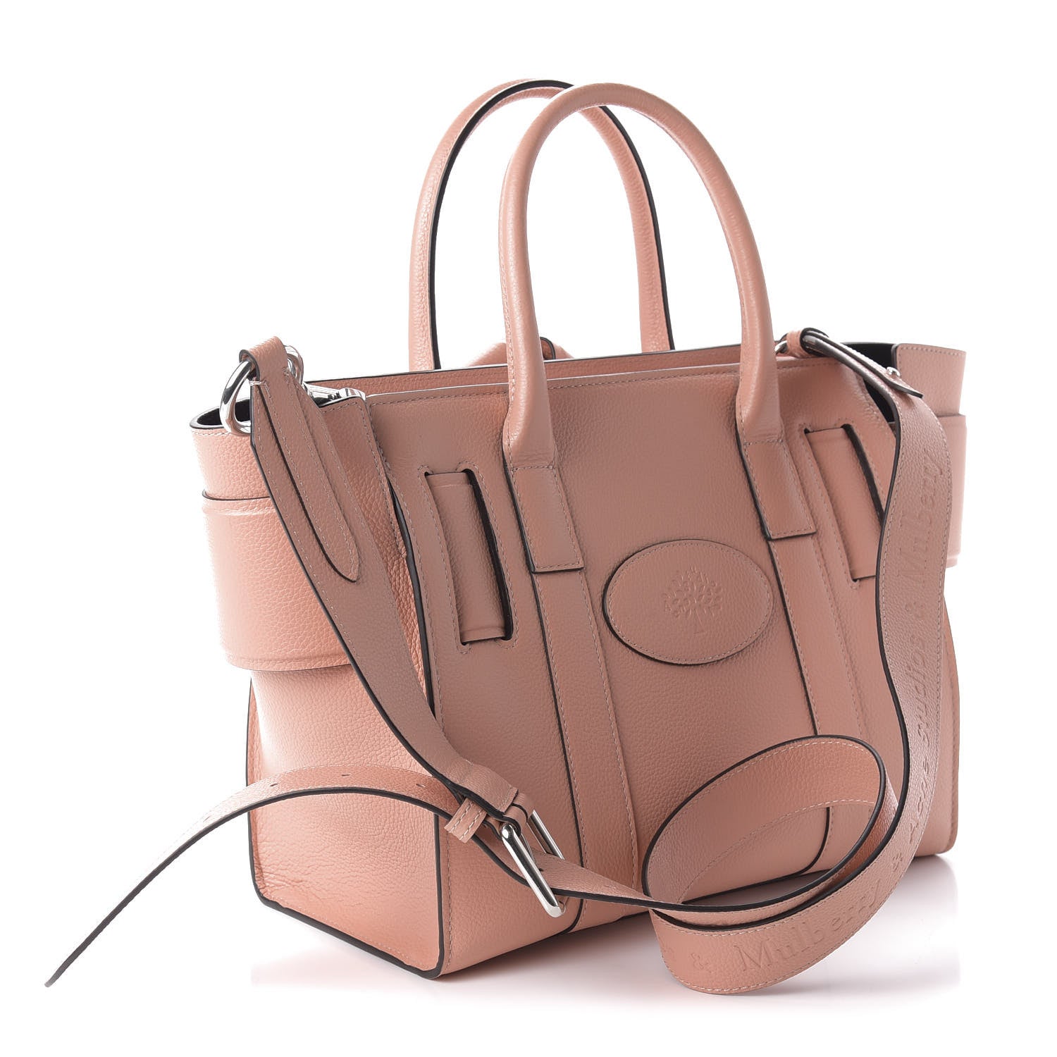 Mulberry x ACNE STUDIOS Grained Calfskin Musubi Bayswater Satchel Pink 3 of 9