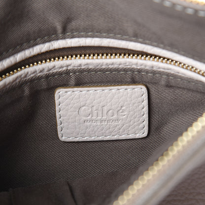 Chloe Calfskin Medium Marcie Satchel Abstract White 5 of 8