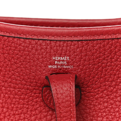 Hermes Taurillon Clemence Evelyne TPM Rouge Grenat 5 of 10
