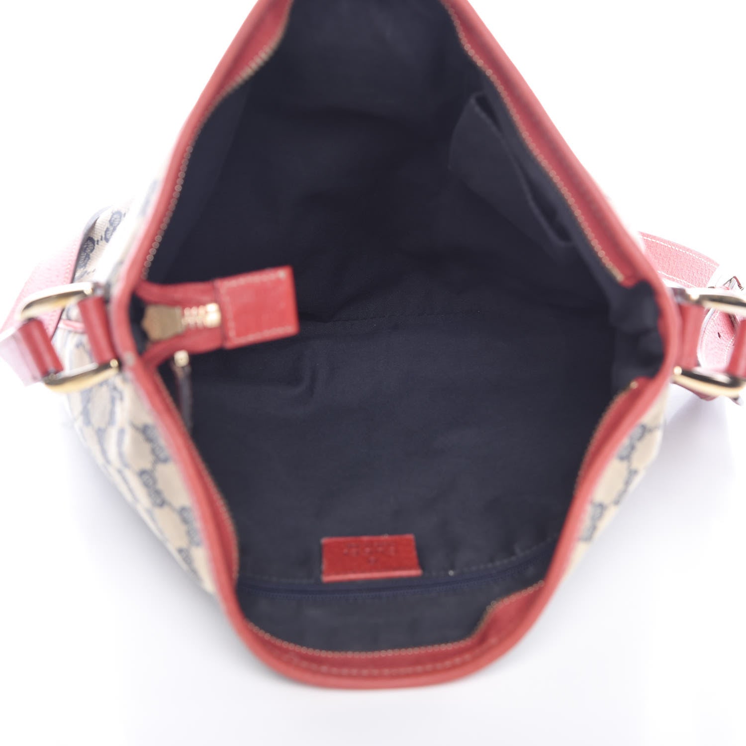 Gucci Monogram Abbey Messenger Bag Navy Red 5 of 14