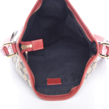 Gucci Monogram Abbey Messenger Bag Navy Red 5 of 14