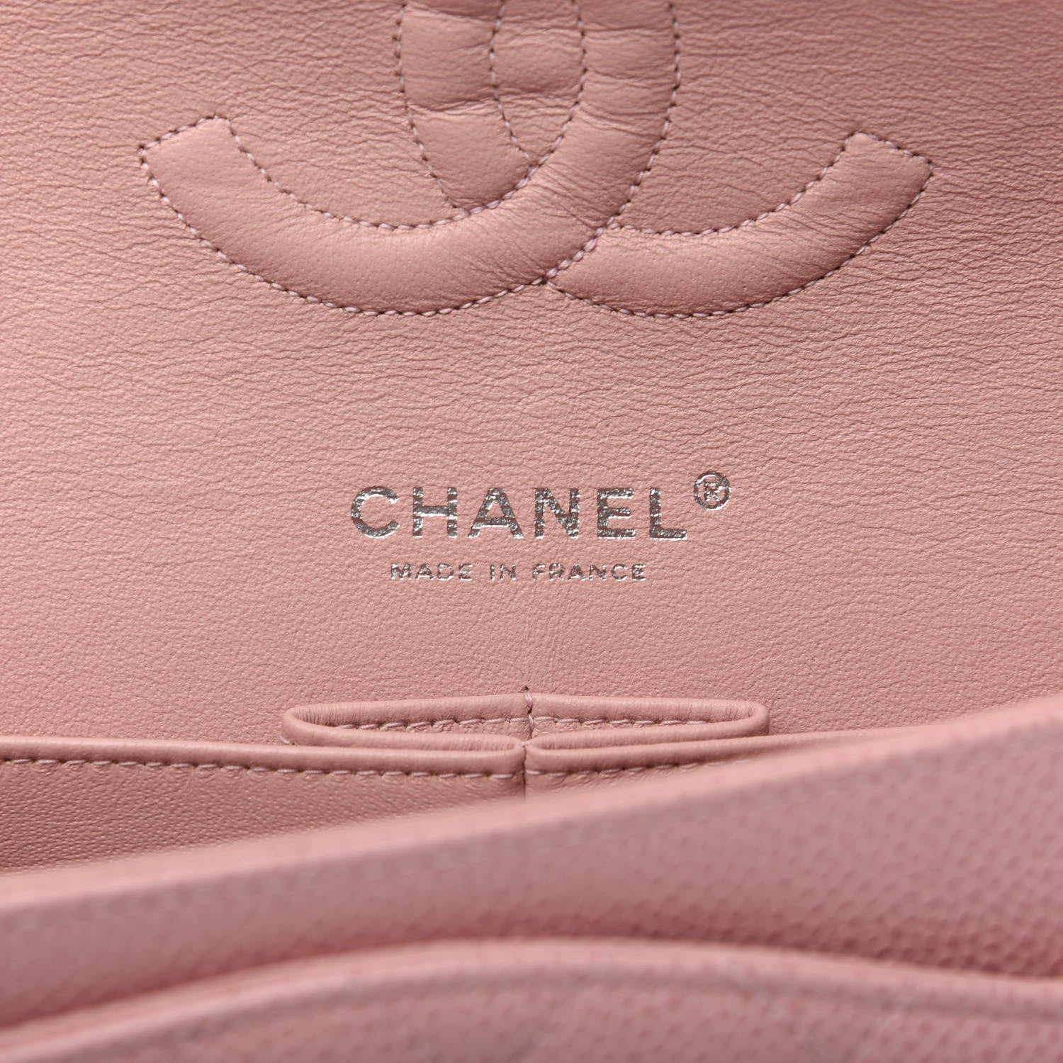Chanel Caviar Quilted Medium Double Flap Pink 7 of 9