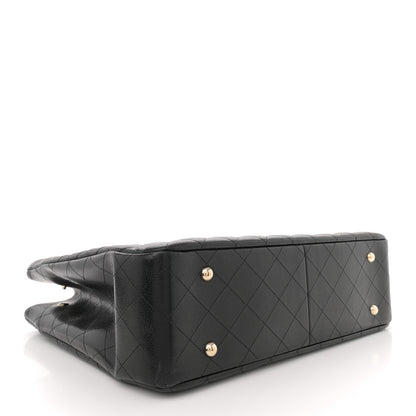 Chanel Caviar Quilted Large CC Shopping Tote Black 4 of 10