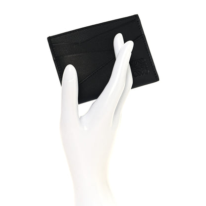 Loewe Calfskin Puzzle Card Holder Black 2 of 8