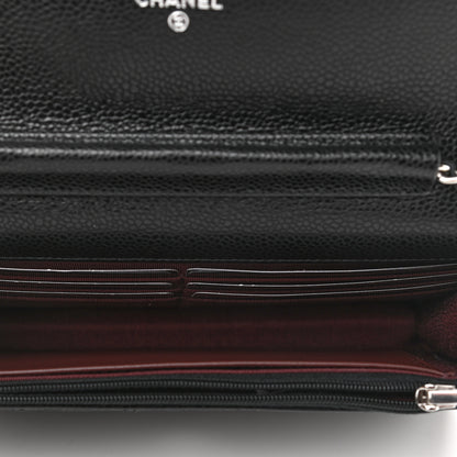 Chanel Caviar Quilted Wallet On Chain WOC Black 5 of 12