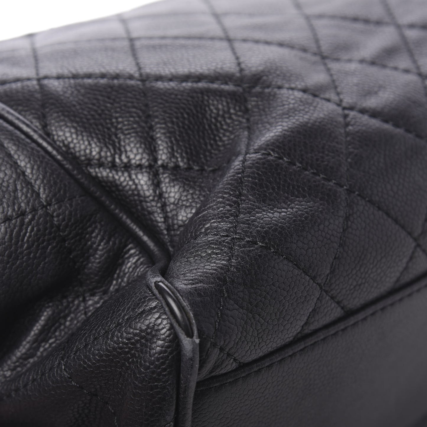Caviar Quilted Timeless Accordion Flap Black