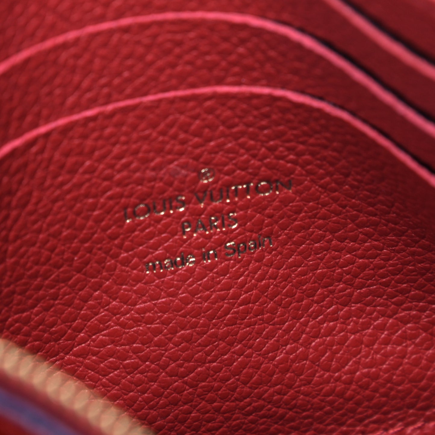 Empreinte Double Zip Pochette Marine Rouge