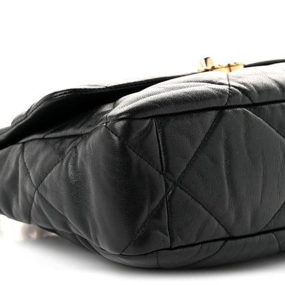 Chanel Lambskin Quilted Large Chanel 19 Flap Black 8 of 10