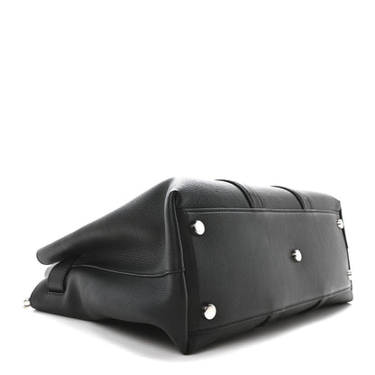 Louis Vuitton Millesime Calfskin Georges Tote MM Black 4 of 10