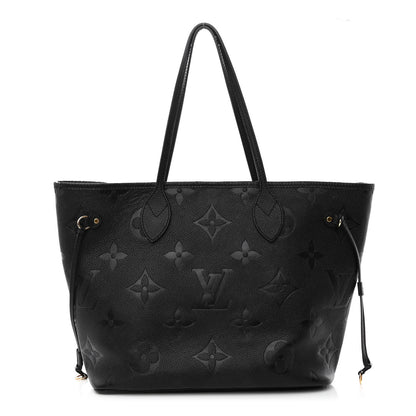 Louis Vuitton Empreinte Monogram Giant Neverfull MM Black 3 of 10