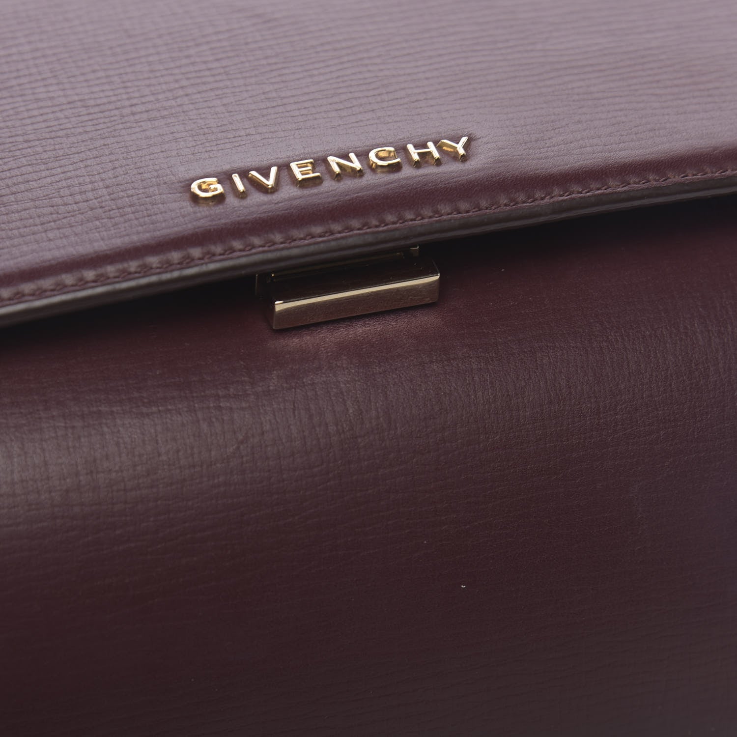 Givenchy Textured Calfskin Mini Pandora Box Chain Crossbody Bag Oxblood 12 of 17