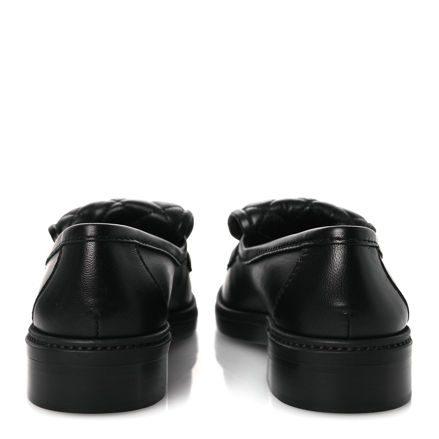 Lambskin Quilted CC Turnlock Loafers 36 Black