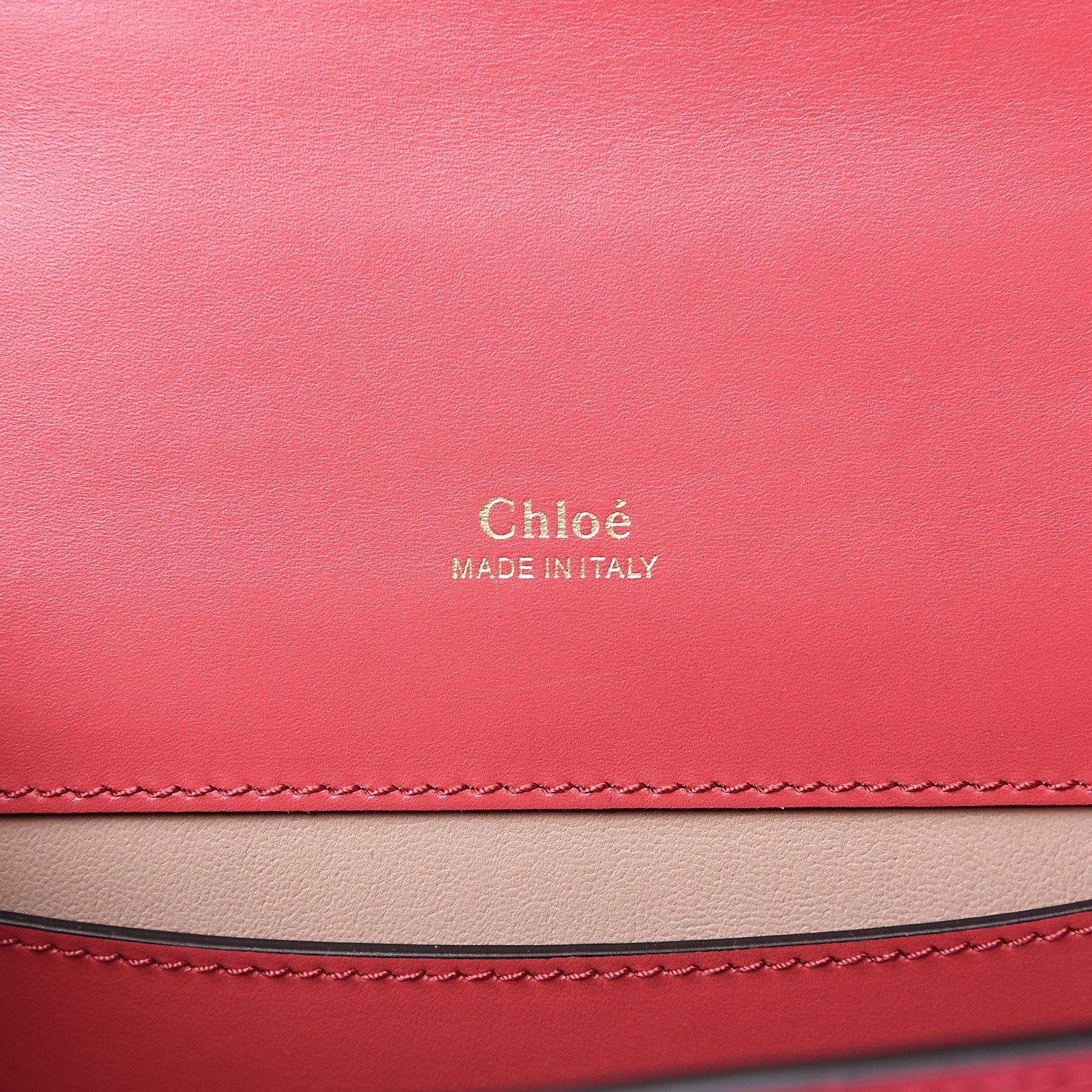 Chloe Calfskin Crocodile Embossed Mini Aby Chain Shoulder Bag Graphic Pink 5 of 7