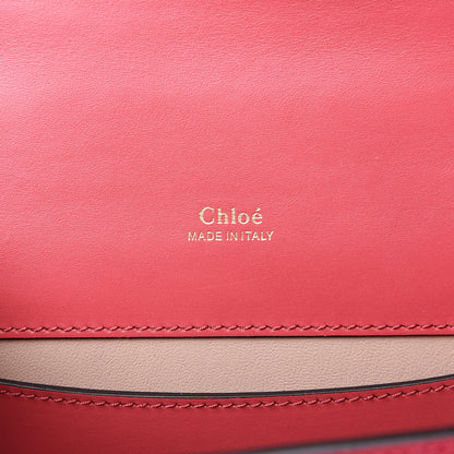 Chloe Calfskin Crocodile Embossed Mini Aby Chain Shoulder Bag Graphic Pink 5 of 7