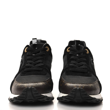 Louis Vuitton Suede Monogram Run Away Sneakers 37 Black 3 of 9