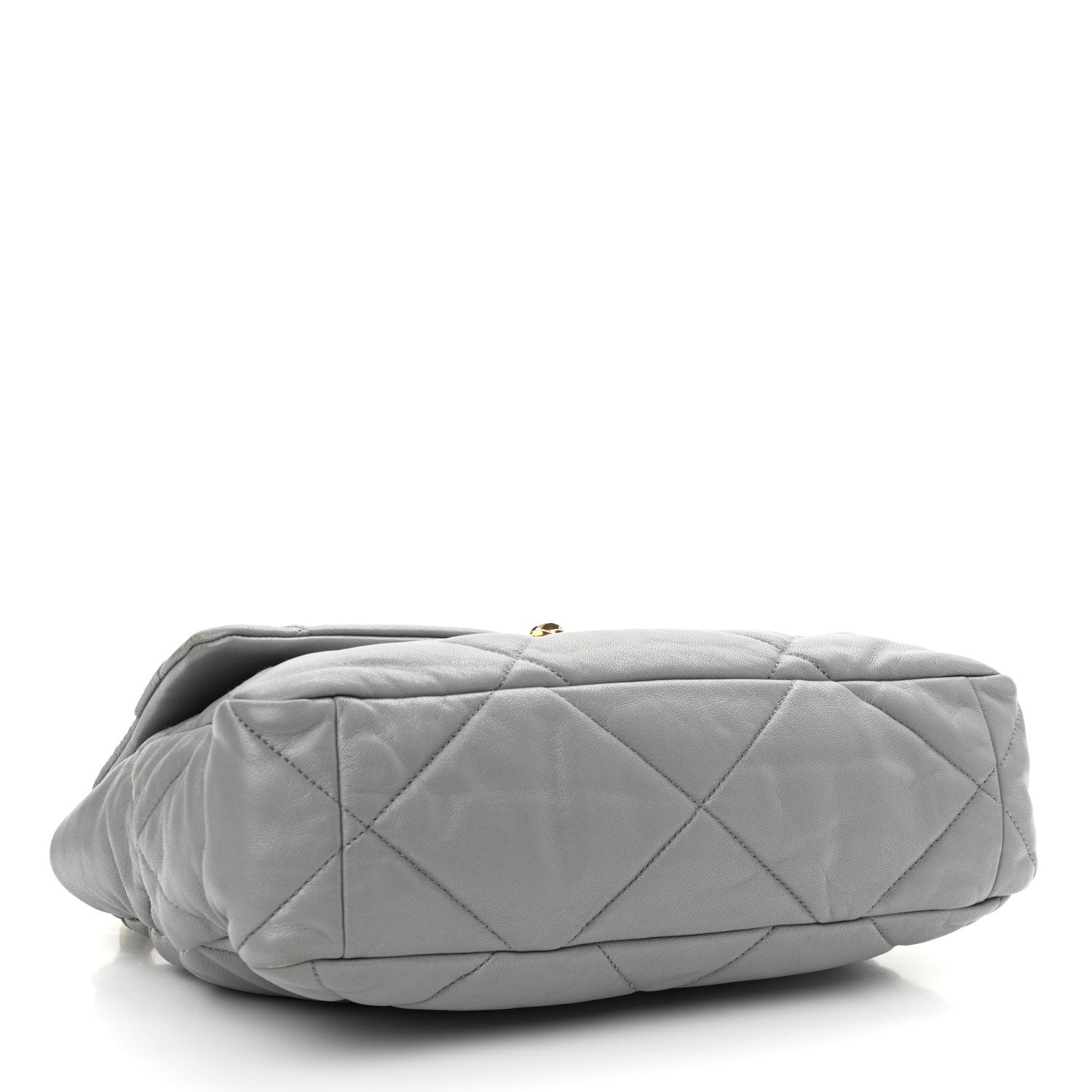 Chanel Lambskin Quilted Large Chanel 19 Flap Grey 4 of 11