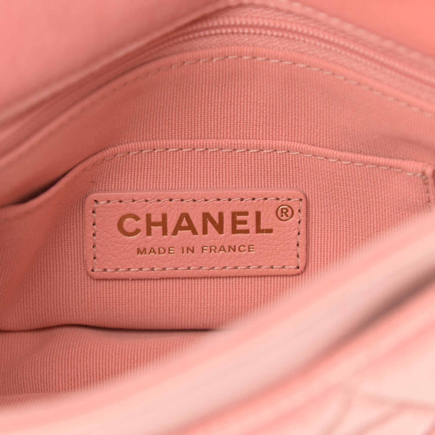 Velour Quilted Mini Double Frame Flap Rose
