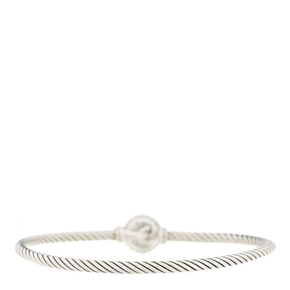 David Yurman Sterling Silver Black Orchid 3mm Chatelaine Bracelet 2 of 4