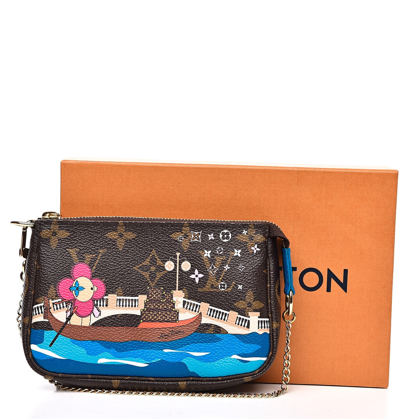 Monogram 2019 Christmas Animation Mini Venice Pochette Accessories Blue