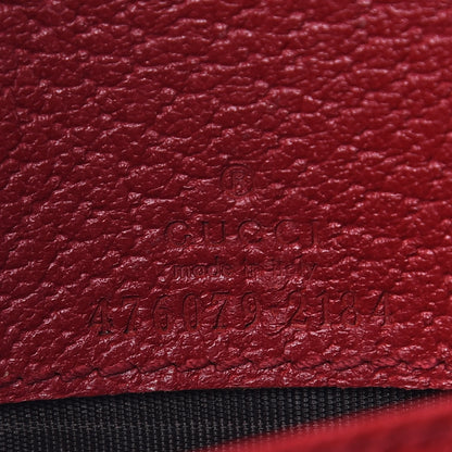 Gucci GG Supreme Monogram Web Queen Margaret Chain Wallet Red 6 of 10