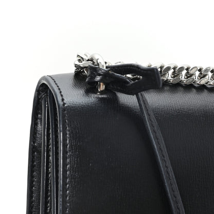 Saint Laurent Calfskin Medium Monogram Sunset Black 12 of 13