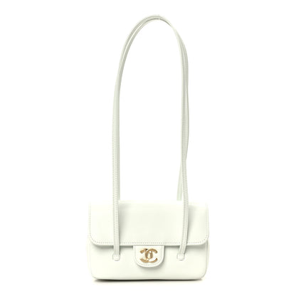 Chanel Shiny Caviar Mini Preppy Coco Shoulder Bag Light Blue 1 of 11