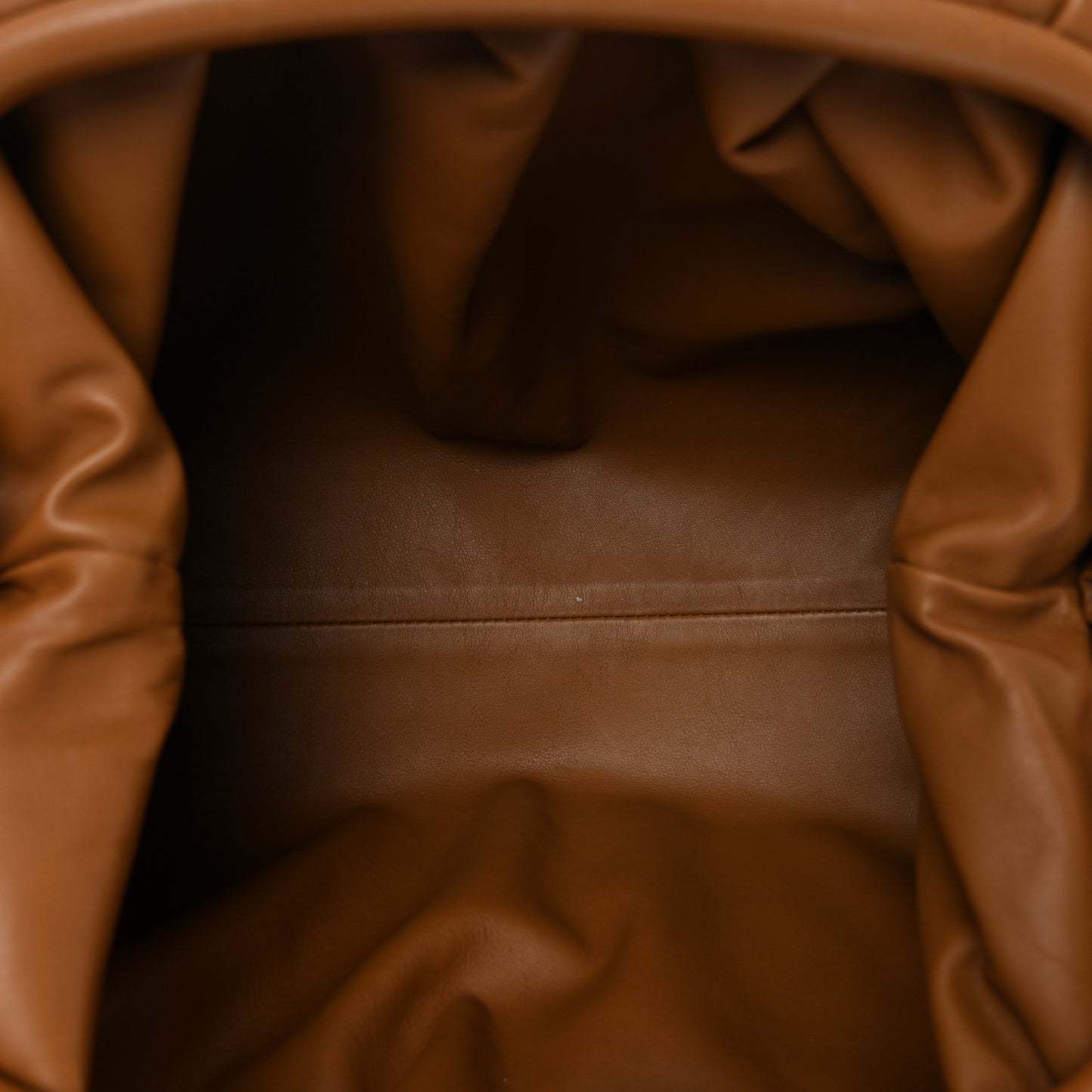 Smooth Butter Calf The Pouch Oversized Clutch Cammello