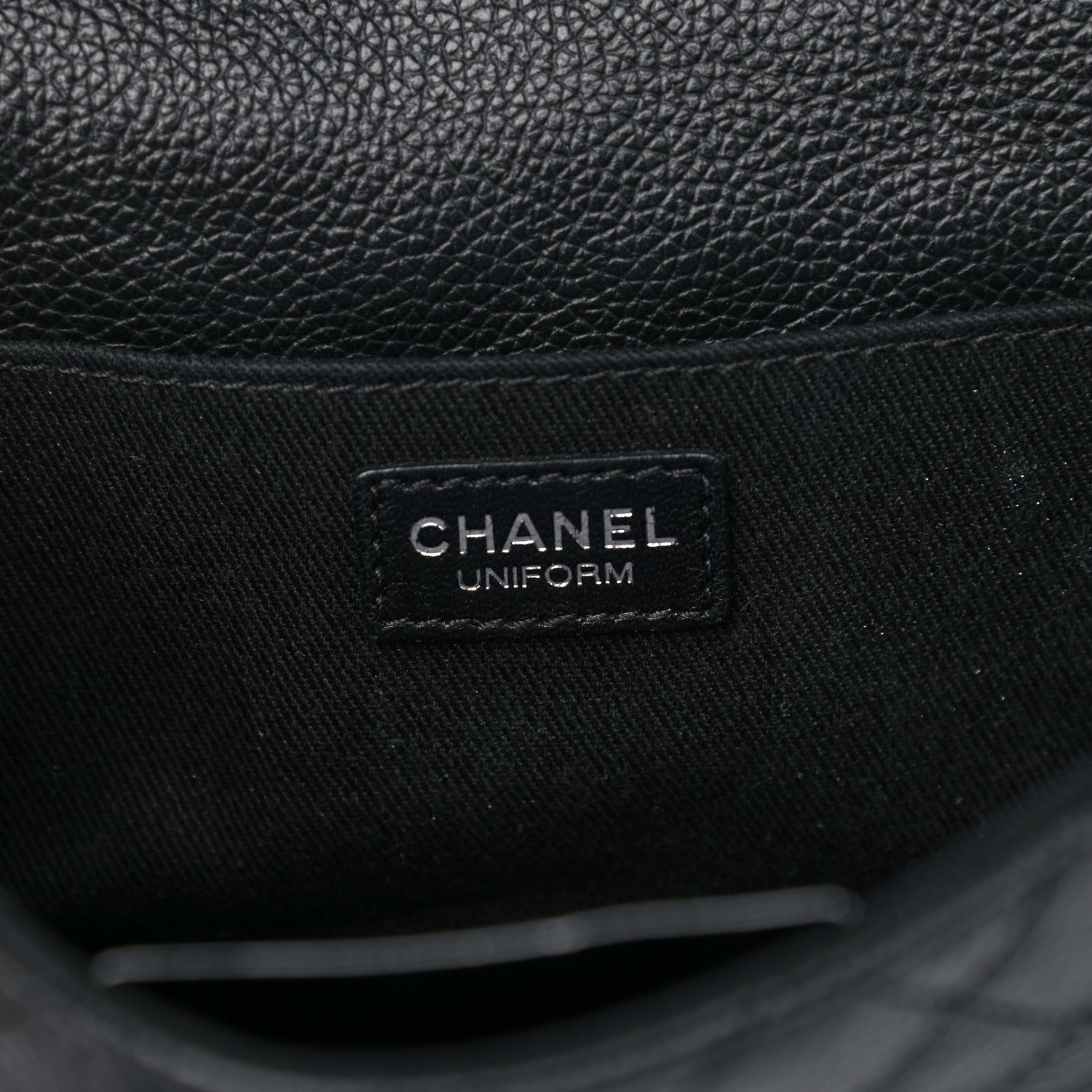 Chanel Grained Calfskin Quilted 2.55 Reissue Flap Belt Bag Clutch Black 5 of 17