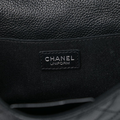 Chanel Grained Calfskin Quilted 2.55 Reissue Flap Belt Bag Clutch Black 5 of 17