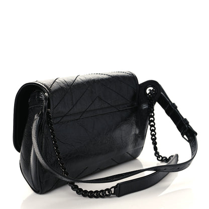 Saint Laurent Crinkled Calfskin Matelasse Monogram Niki Body Bag Black 3 of 6