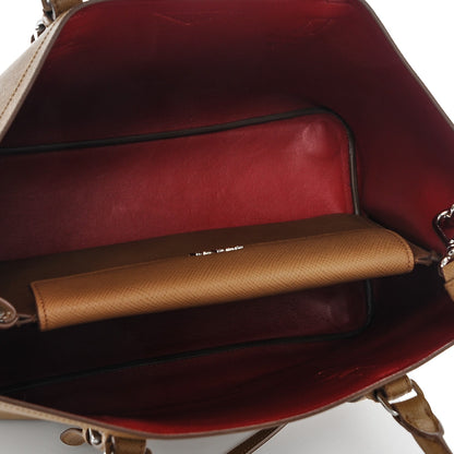 Prada Saffiano Cuir Medium Double Handle Tote Caramel 5 of 6