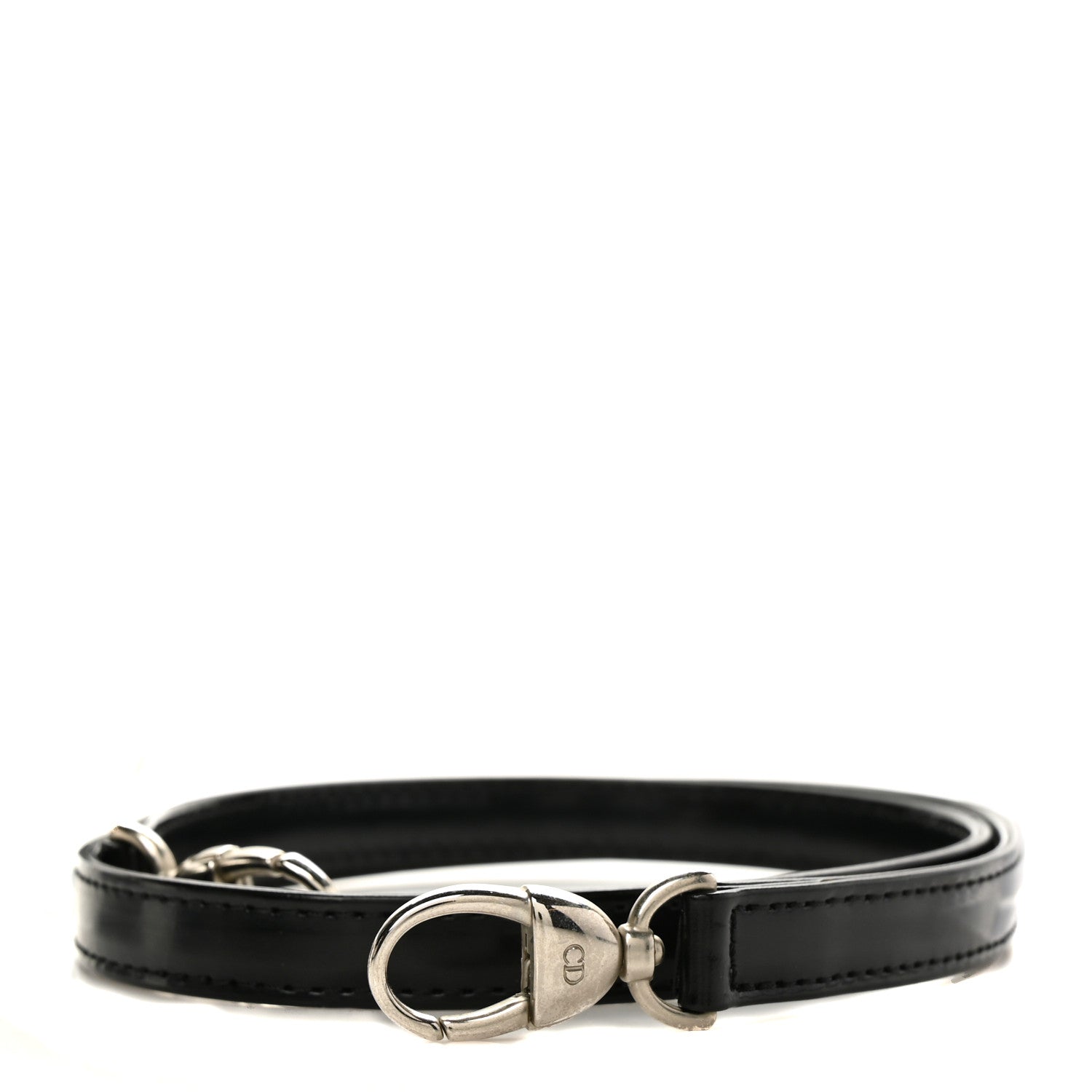 Christian Dior Patent Calfskin Lady Dior Shoulder Strap Black 1 of 4