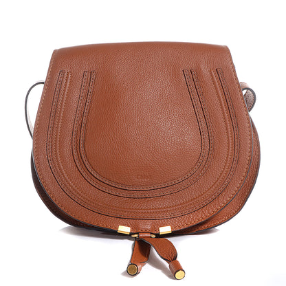 Chloe Calfskin Medium Marcie Round Crossbody Bag Tan 1 of 10