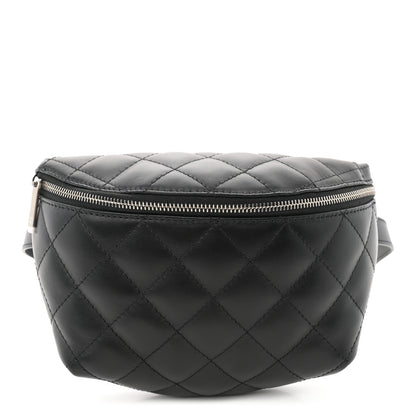 Chanel Calfskin Quilted Waist Belt Bag Black 1 of 10