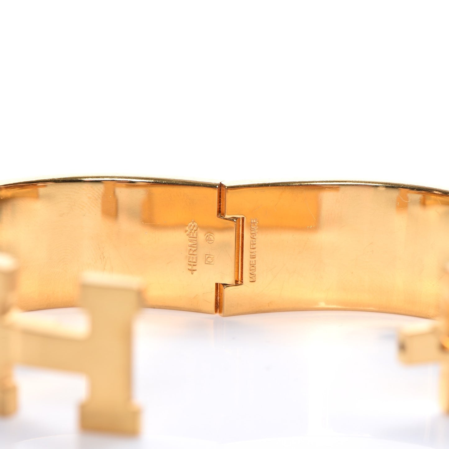 Enamel Wide Clic Clac H Bracelet GM Indigo