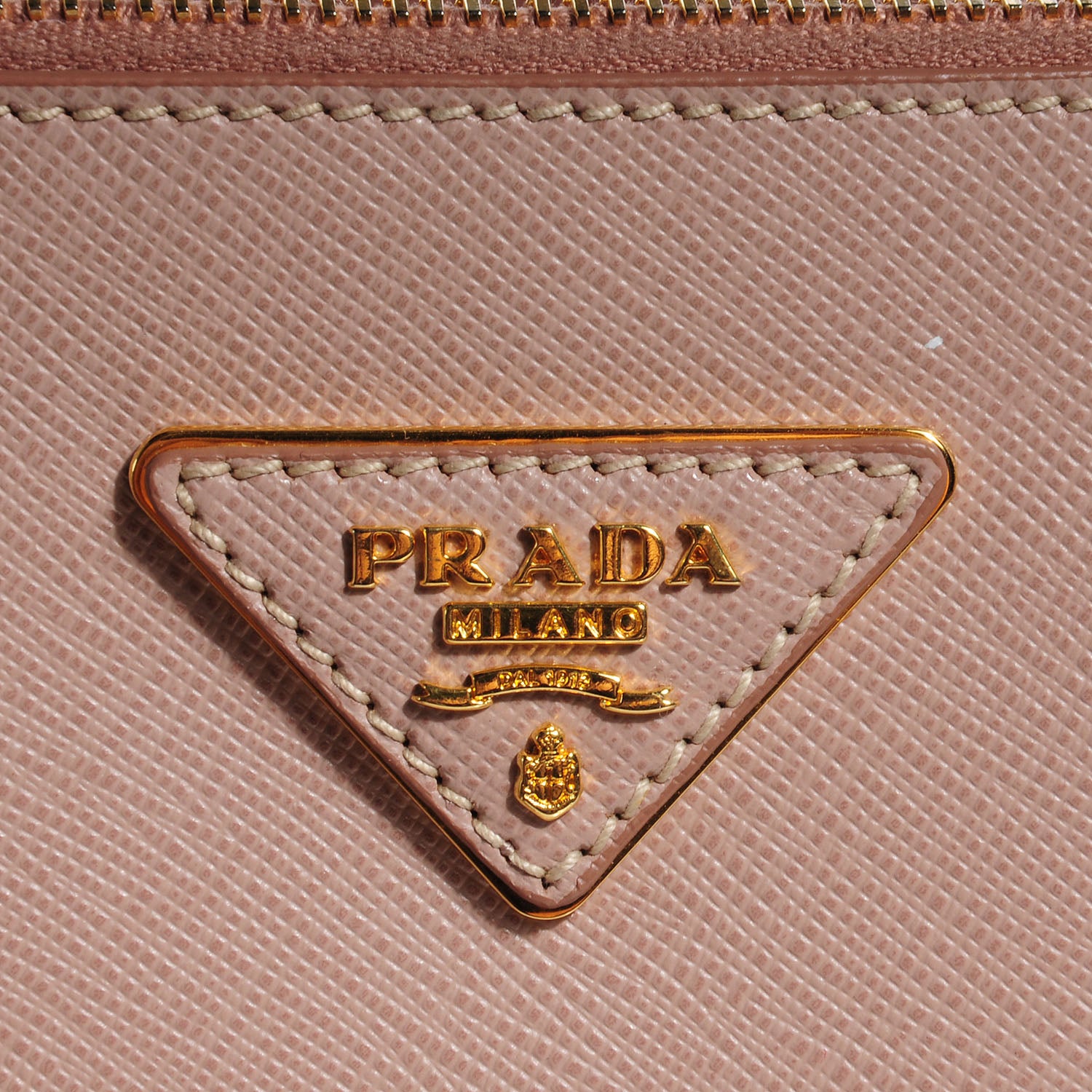 Prada Saffiano Lux Large Double Zip Tote Cammeo 10 of 11
