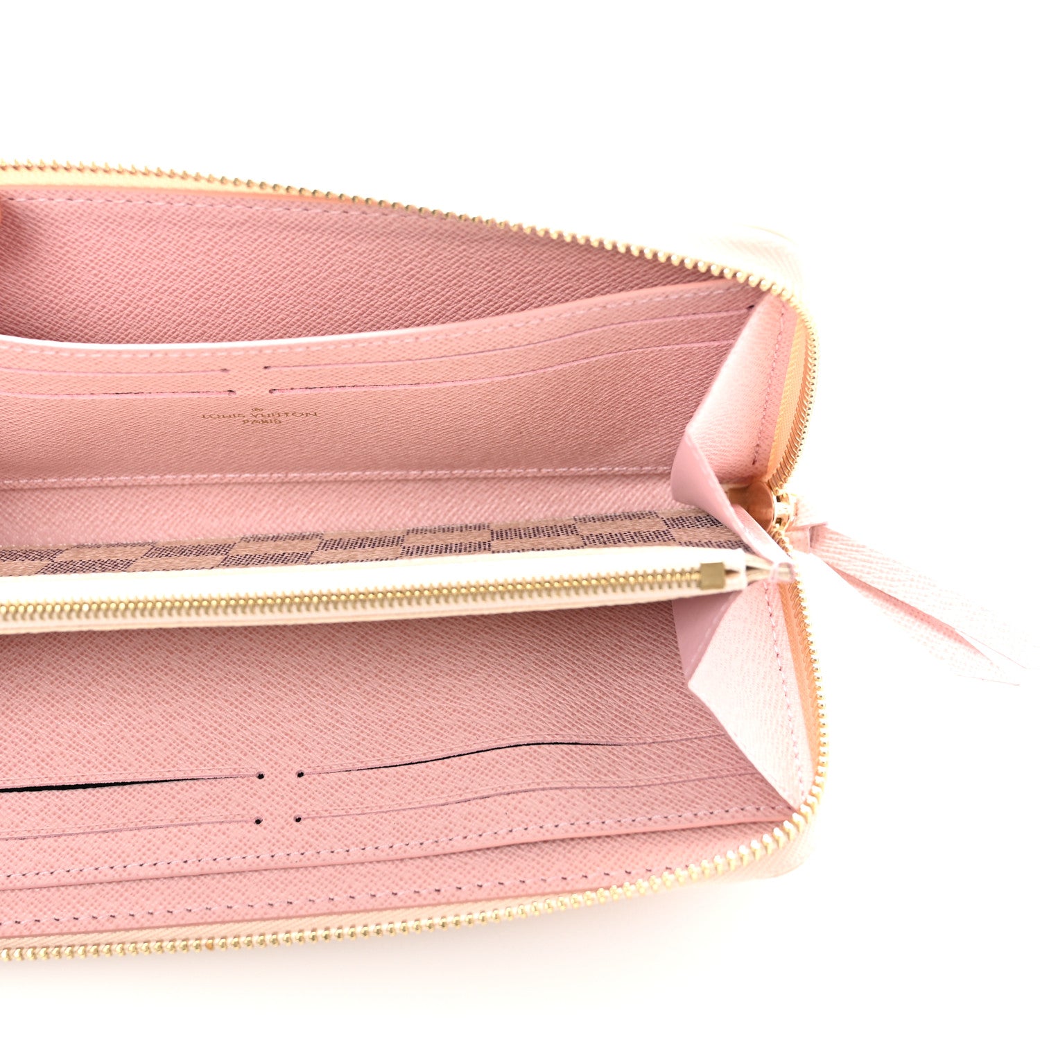 Louis Vuitton Damier Azur Clemence Wallet Rose Ballerine 5 of 6