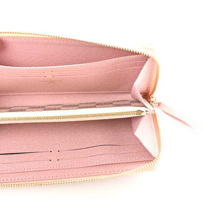 Louis Vuitton Damier Azur Clemence Wallet Rose Ballerine 5 of 6