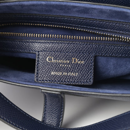 Christian Dior Grained Calfskin Saddle Bag Navy 6 of 13