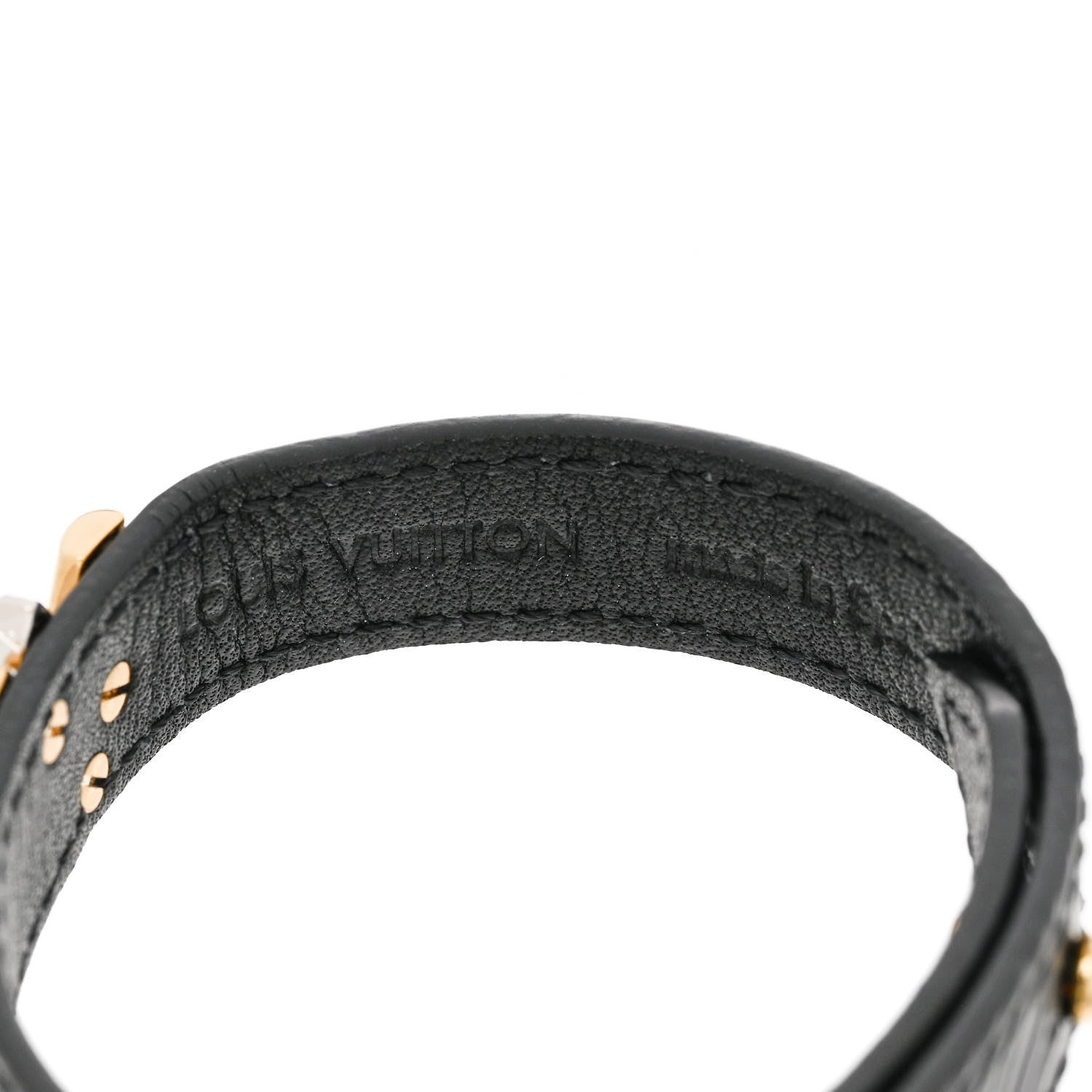 Louis Vuitton Epi Twist It Bracelet 17 Black 4 of 5