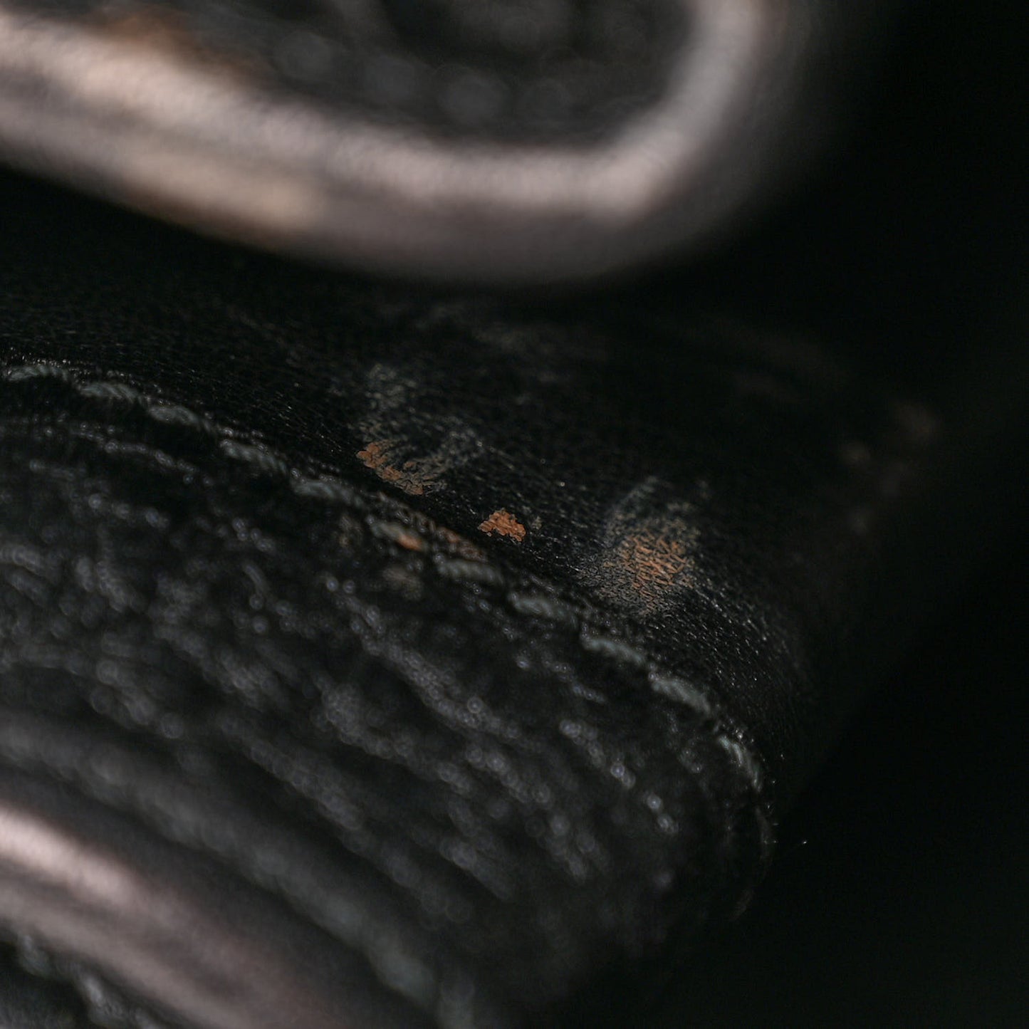 Snakeskin Large GG Running Tote Black