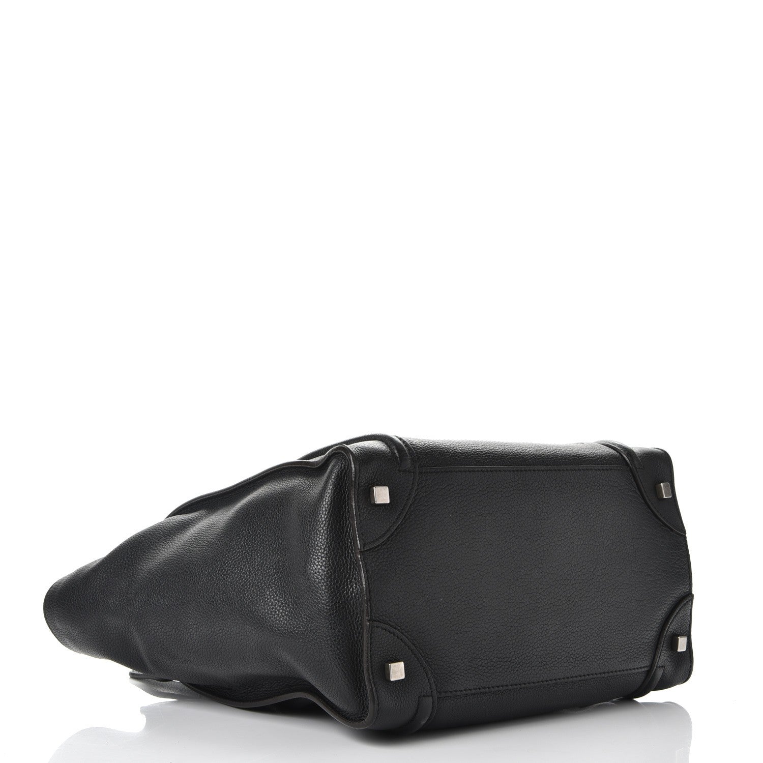Celine Drummed Calfskin Mini Luggage Black 4 of 14