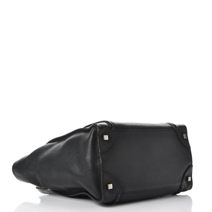 Celine Drummed Calfskin Mini Luggage Black 4 of 14