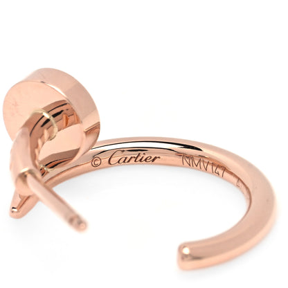 Cartier 18K Pink Gold Juste Un Clou Hoop Earrings 4 of 5
