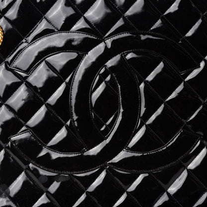 Chanel Patent Quilted Medallion Tote Black 12 of 12