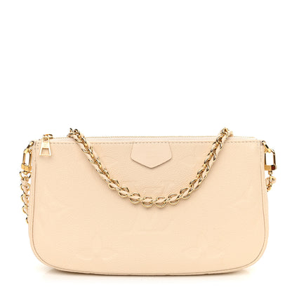 Louis Vuitton Empreinte Monogram Giant Multi Pochette Accessories Large Pochette Cream 1 of 8